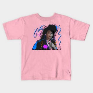 JANET JACKSON 80S RETRO STYLE Kids T-Shirt